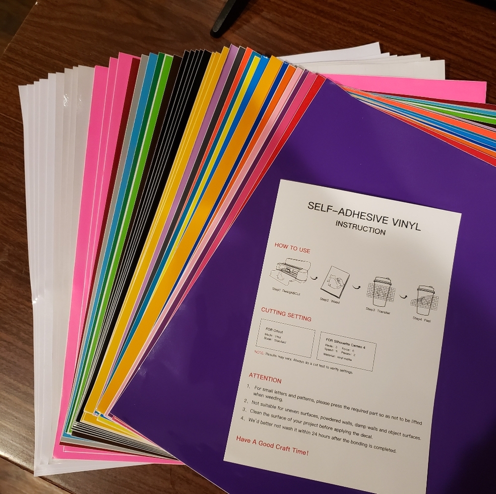 Self-Adhesive Vinyl Multi-colored Sheets